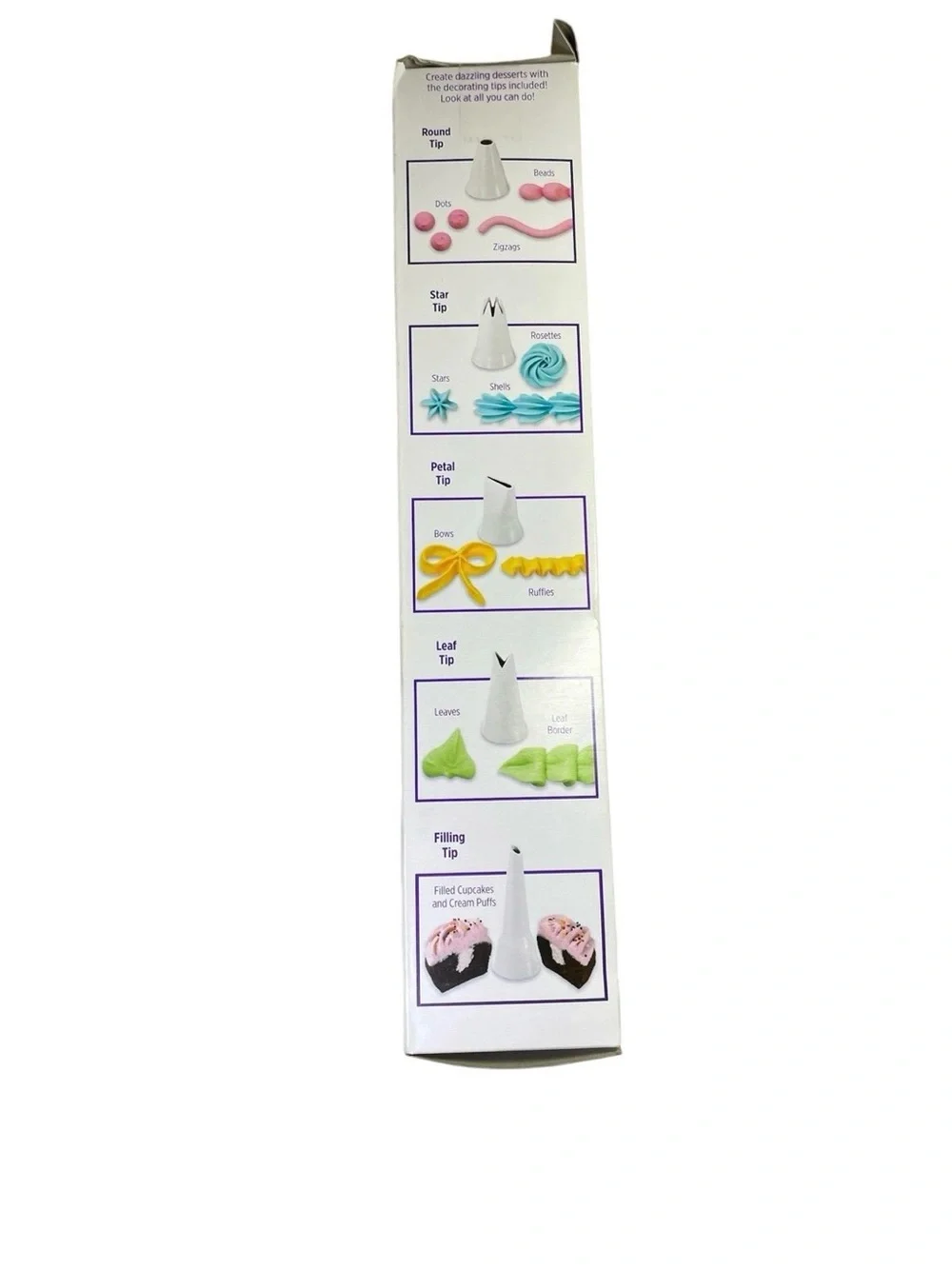 Wilton Purple and White Dessert Decorator Plus Piping Tool